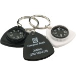 Custom Imprinted Triangle Compass Key Chain