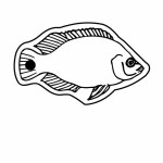Fish 9 Key Tag (Spot Color) Custom Imprinted