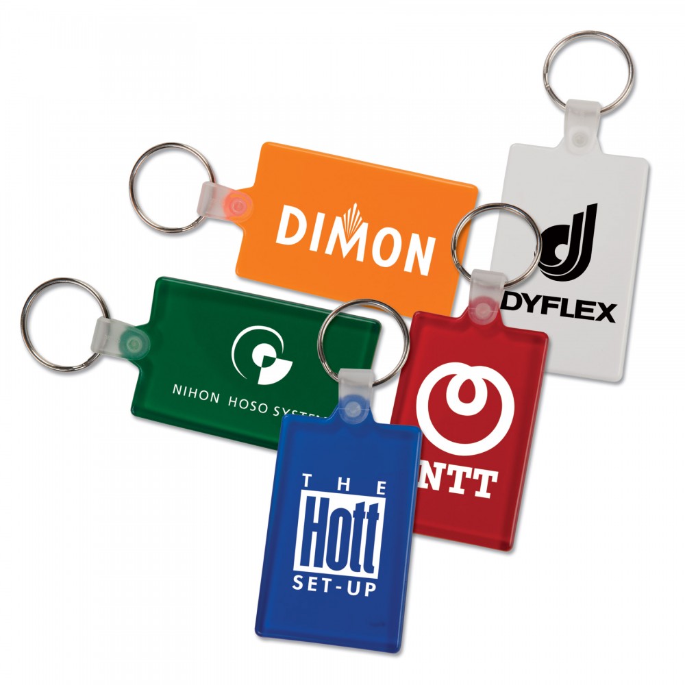 Rectangle Key Tag with Logo