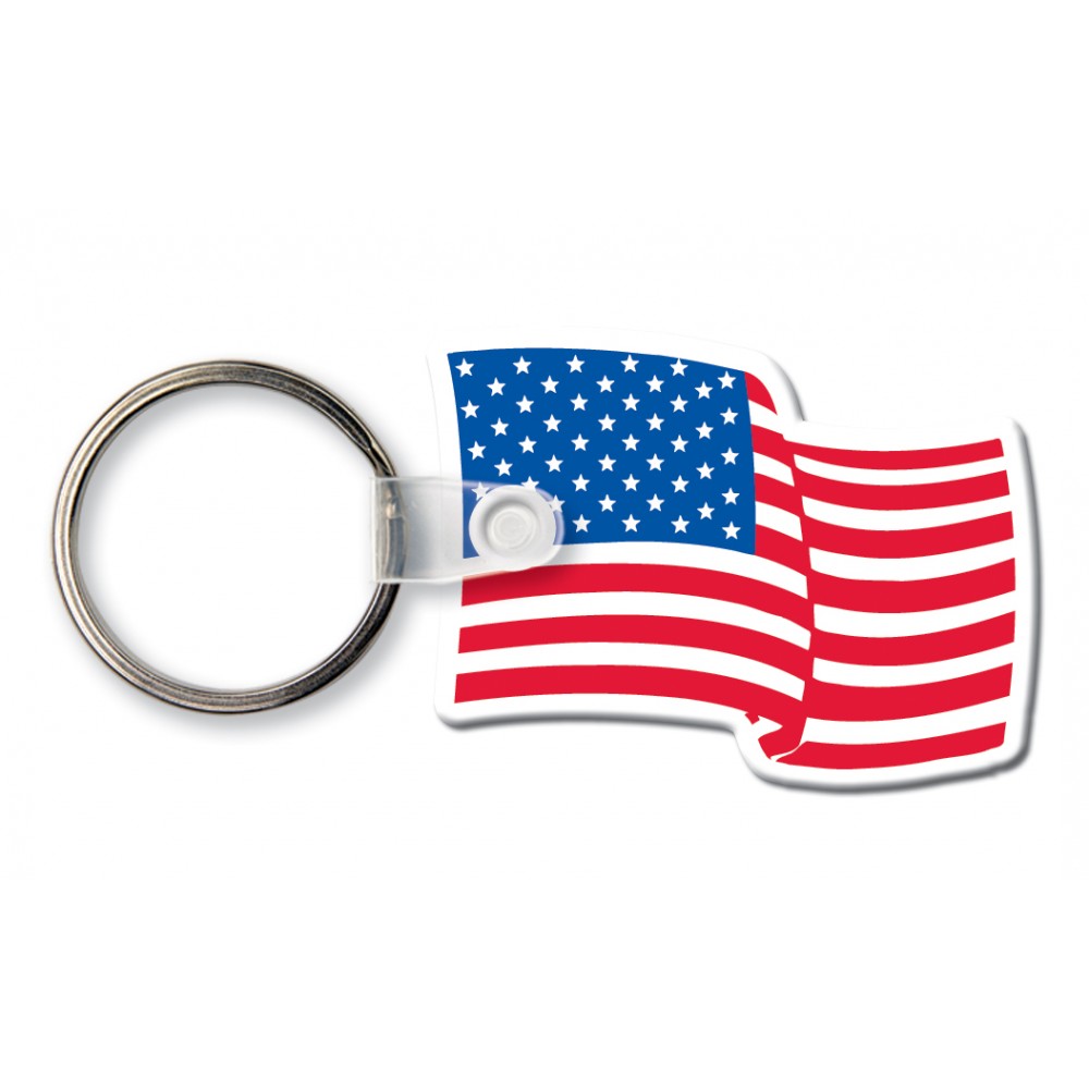 Flag Key Tag (Spot Color) with Logo