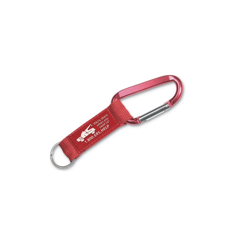 Steel Carabiner Key Tag with Logo