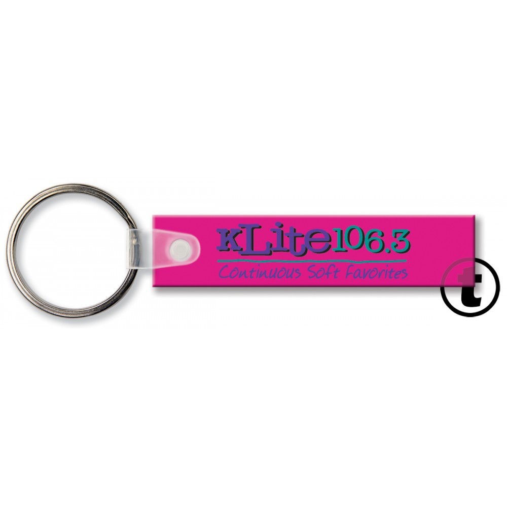 Rectangle Key Tag (Spot Color) with Logo
