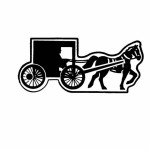Promotional Horse w/Buggy Key Tag - Spot Color