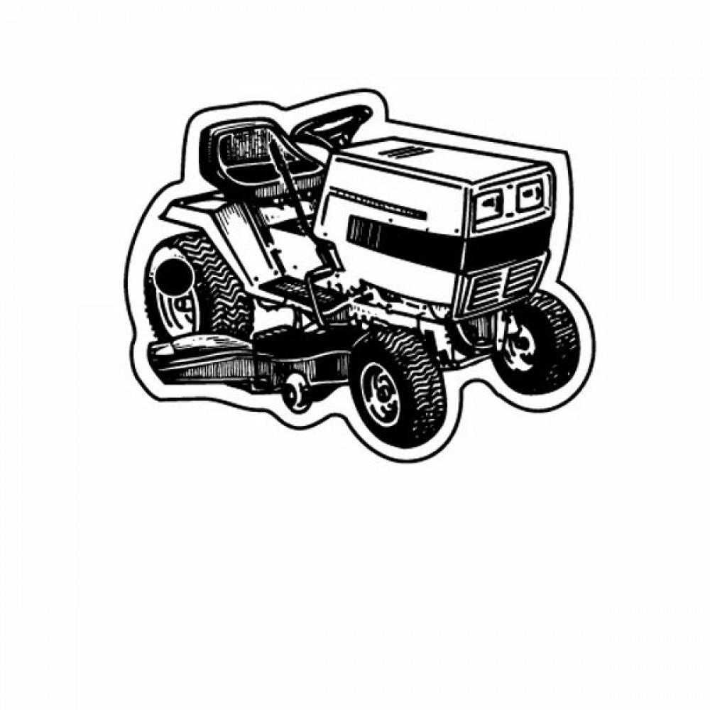 Tractor Mower 3 Key Tag - Spot Color Logo Imprinted Tractor Mower 3 Key Tag - Spot Color Logo Imprinted