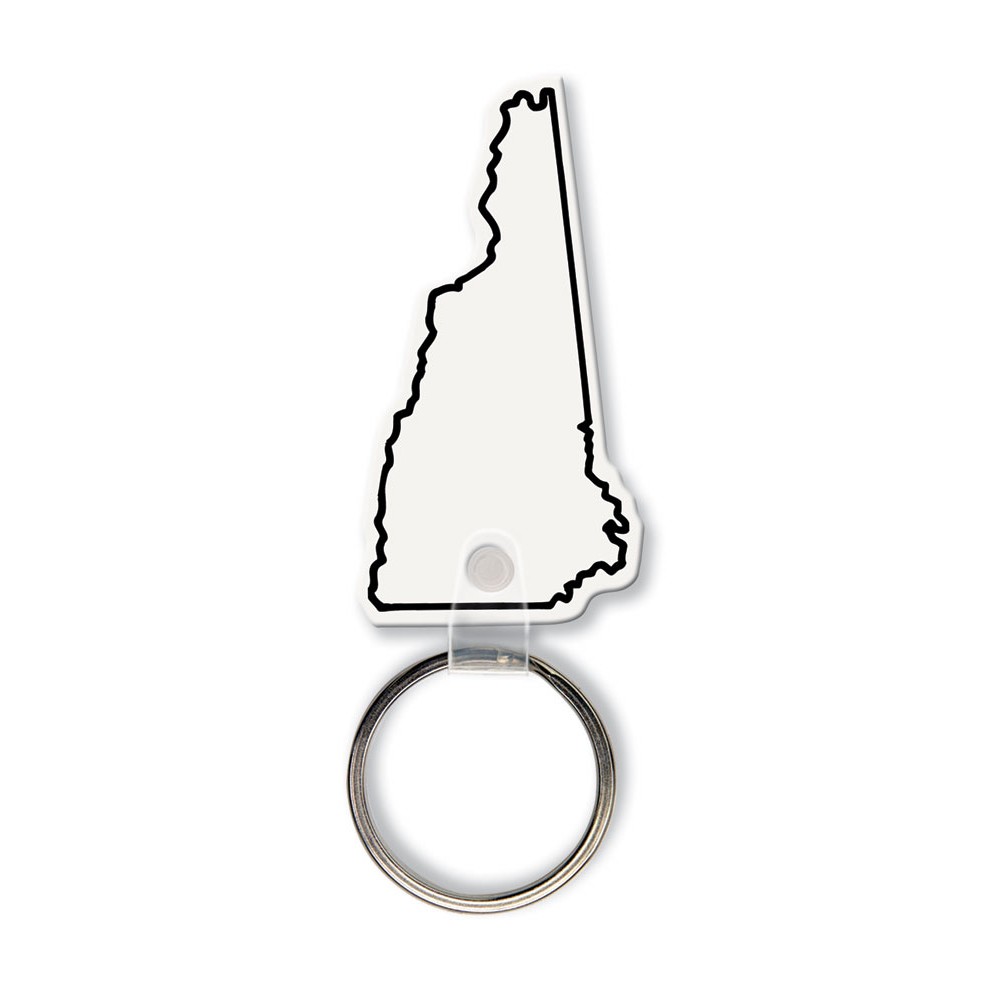 Promotional New Hampshire State Shape Key Tag (Spot Color)
