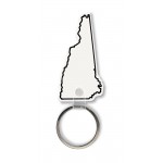 Logo Imprinted New Hampshire State Shape Key Tag (Spot Color)