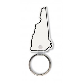 Promotional New Hampshire State Shape Key Tag (Spot Color)