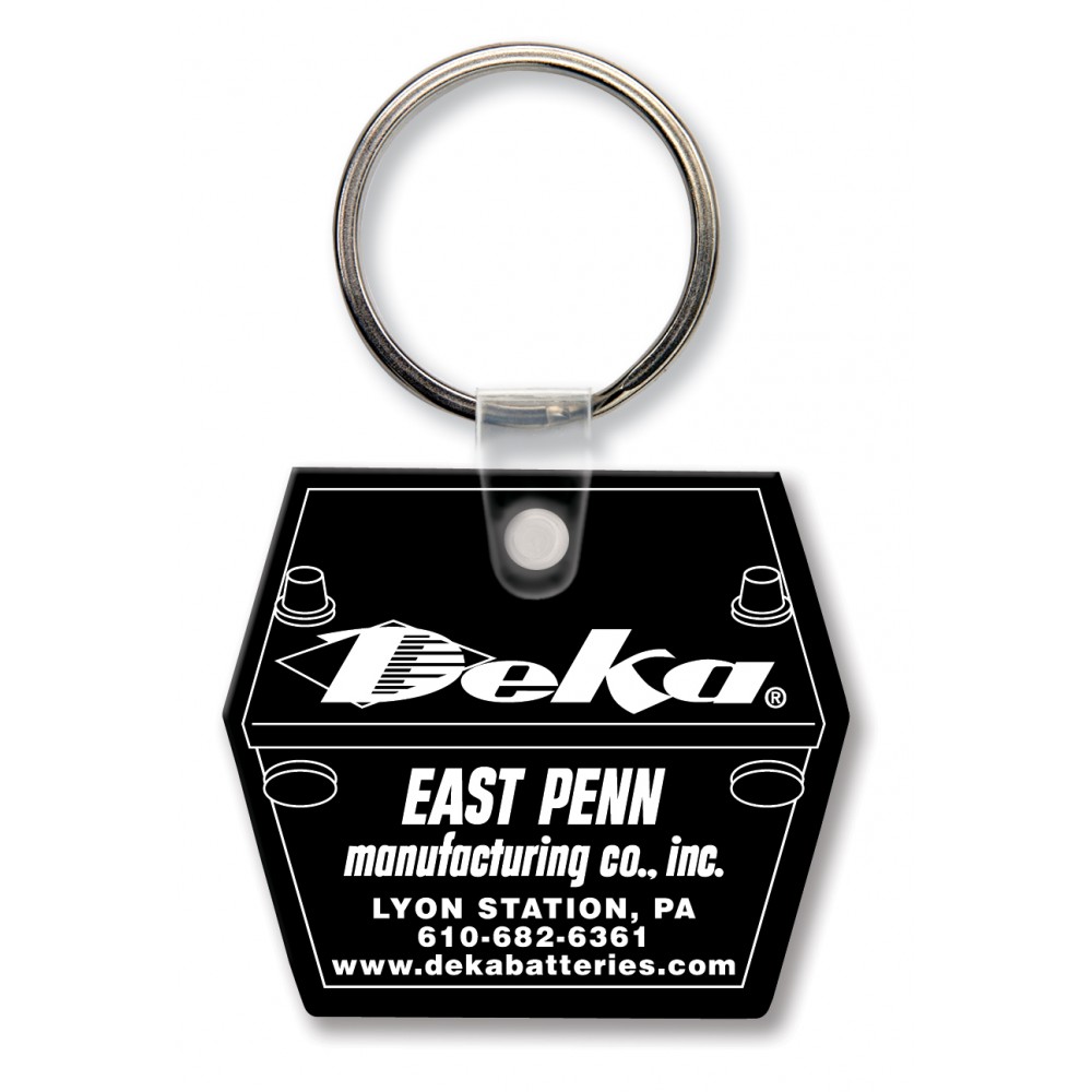 Battery Key Tag (Spot Color) with Logo