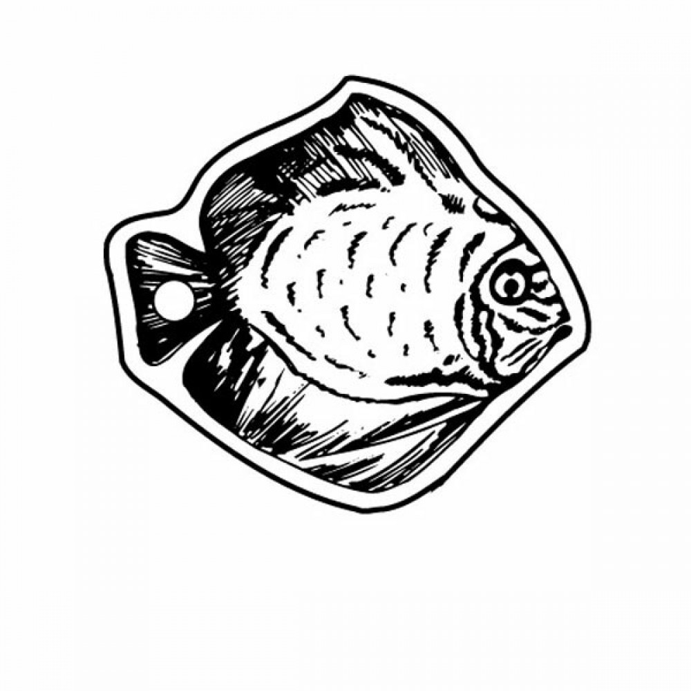 Customized Fish 1 Key Tag (Spot Color)