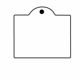 Rectangle w/Tab 1 Key Tag - Spot Color with Logo