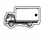 Logo Imprinted City Truck 3 Key Tag - Spot Color