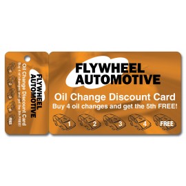 Custom Loyalty Wallet Card & Tag Key Tag - Full Color