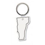 Custom Imprinted Vermont State Shape Key Tag (Spot Color)