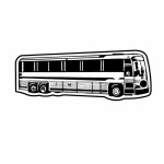 Tour Bus 3 Key Tag (Spot Color) with Logo