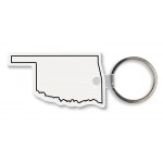 Oklahoma State Shape Key Tag (Spot Color) Custom Printed