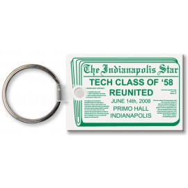 Rectangle Key Tag (Spot Color) with Logo