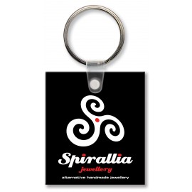 Rectangle Key Tag (Spot Color) with Logo