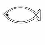 Custom Christian Fish Symbol Key Tag (Spot Color)