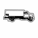 Logo Branded Fuel Truck 2 Key Tag - Spot Color