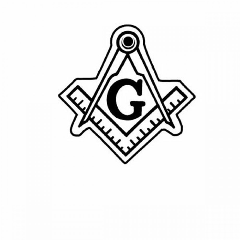 Masonic Emblem Key Tag - Spot Color with Logo