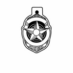 Shield/Star Key Tag - Spot Color with Logo