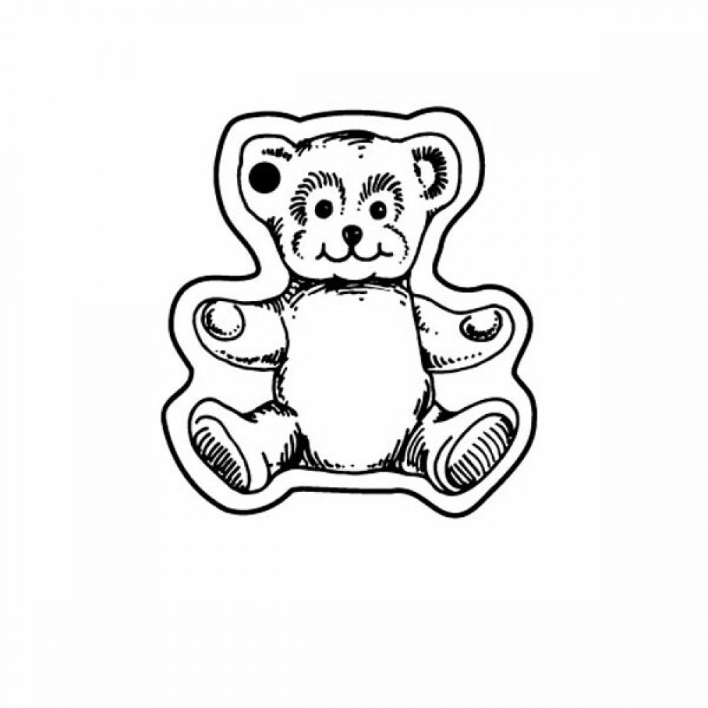 Teddy Bear Key Tag (Spot Color) with Logo