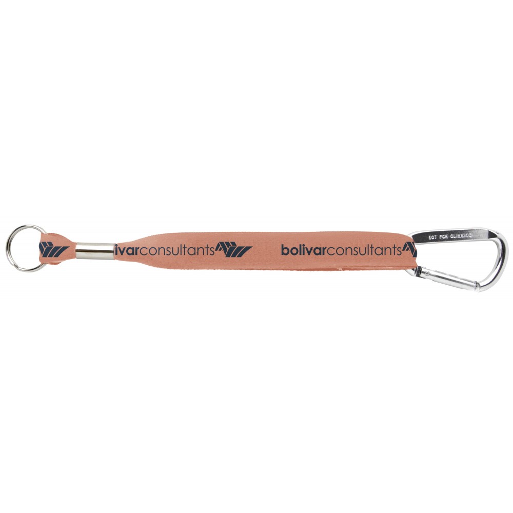 Good Value Ultra Wrist Strap Keyholder w/Carabiner Custom Printed