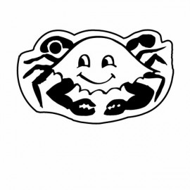 Crab Key Tag (Spot Color) with Logo