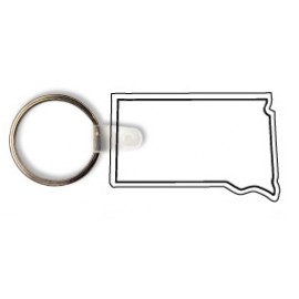 South Dakota State Shape Key Tag (Spot Color) with Logo