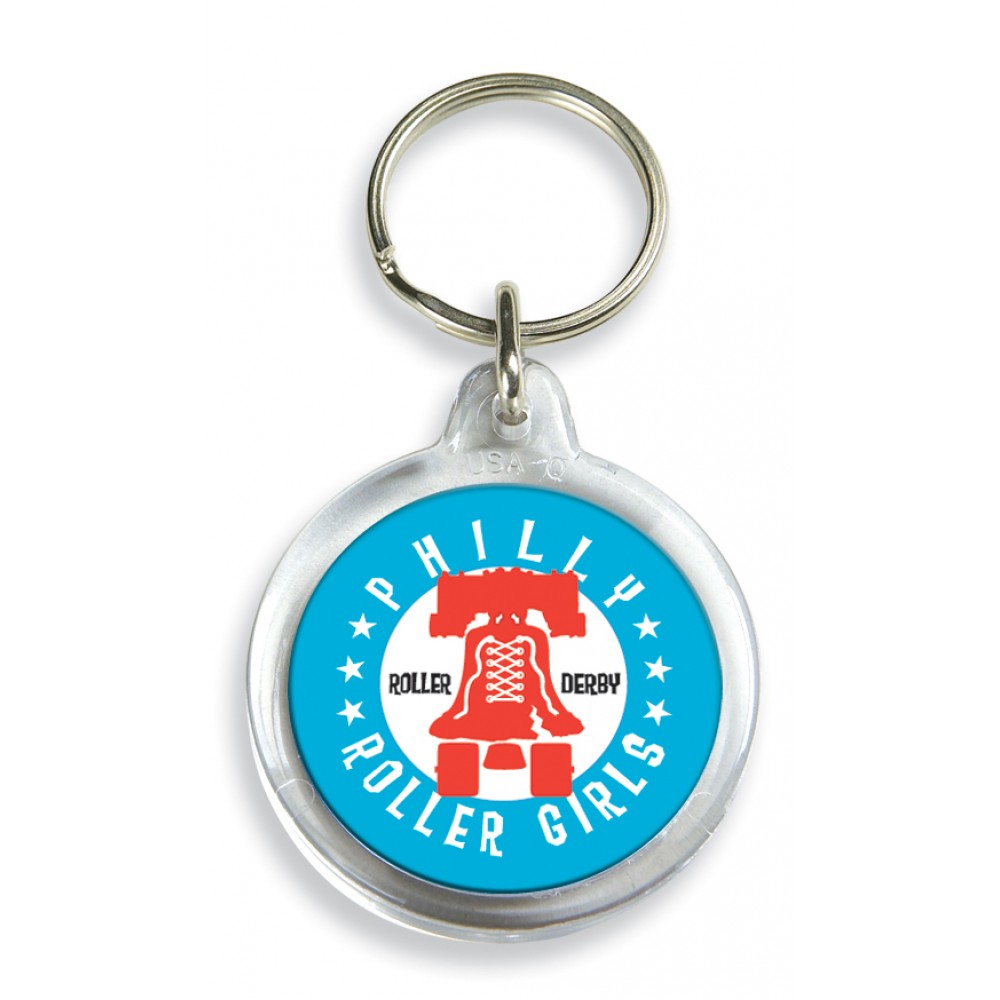Round w/Tab Key Tag - Full Color Custom Imprinted Round w/Tab Key Tag - Full Color Custom Imprinted