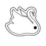 Custom Swan Key Tag (Spot Color)
