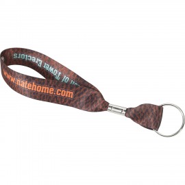 Heavy Weight Satin Wristlet Keychain Strap with Logo