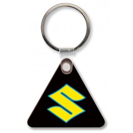 Triangle Key Tag w/Rounded Corners (Spot Color) with Logo