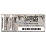 Custom Printed Loyalty Wallet Card & Tags Key Tag - Full Color