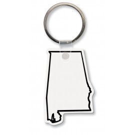 Alabama State Shape Key Tag (Spot Color) with Logo
