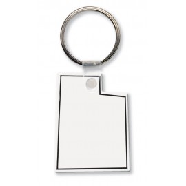 Utah State Shape Key Tag (Spot Color) with Logo