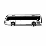 Tour Bus 1 Key Tag (Spot Color) with Logo