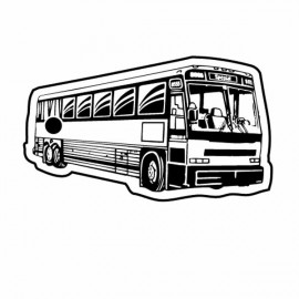 Custom Tour Bus 5 Key Tag (Spot Color)