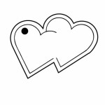 Hearts Key Tag - Spot Color with Logo