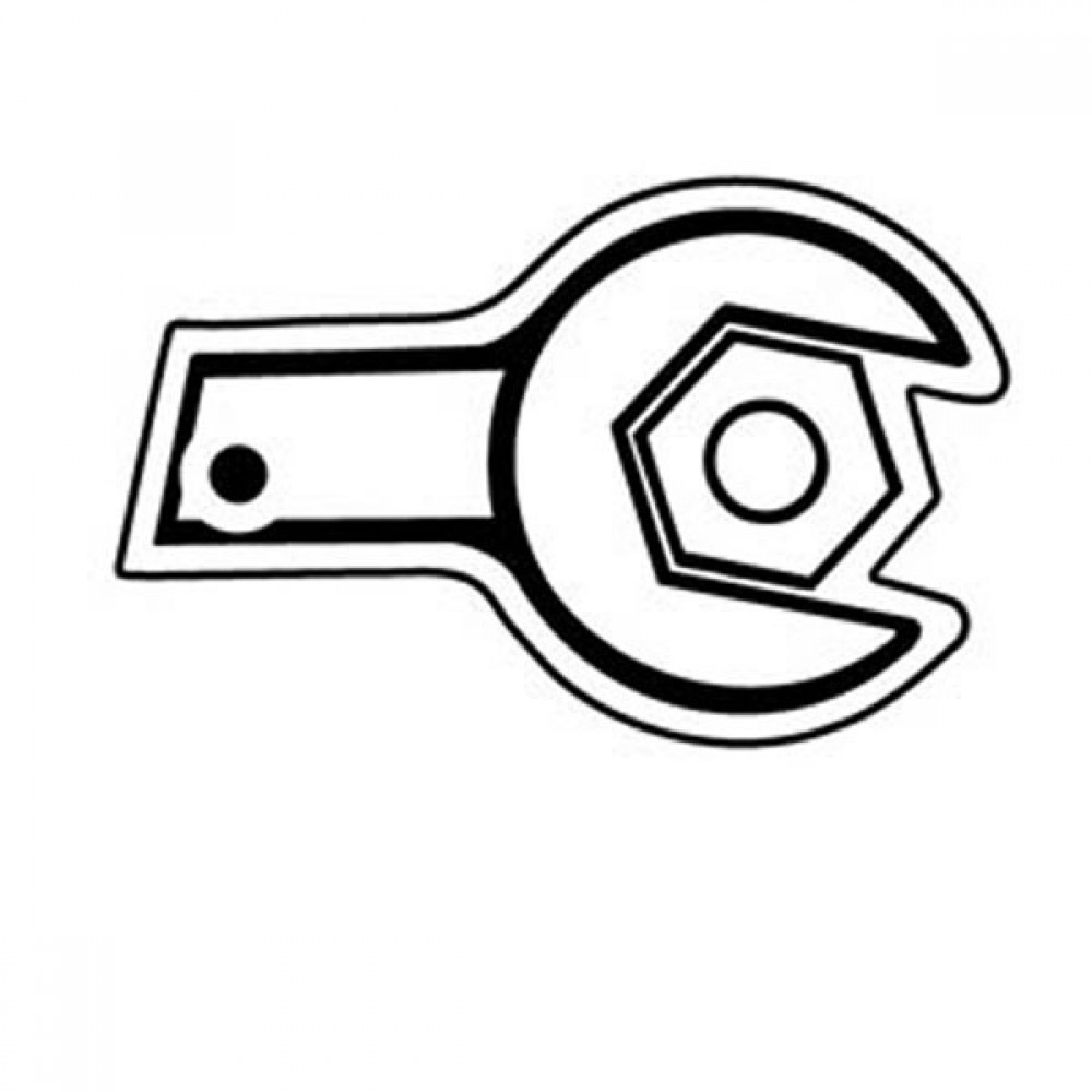 Logo Branded Wrench Key Tag - Spot Color