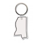 Mississippi State Shape Key Tag (Spot Color) with Logo