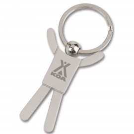 Stickman Key Tag with Logo