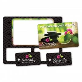 Paper Wallet Card w/ 2 Key Tags with Logo