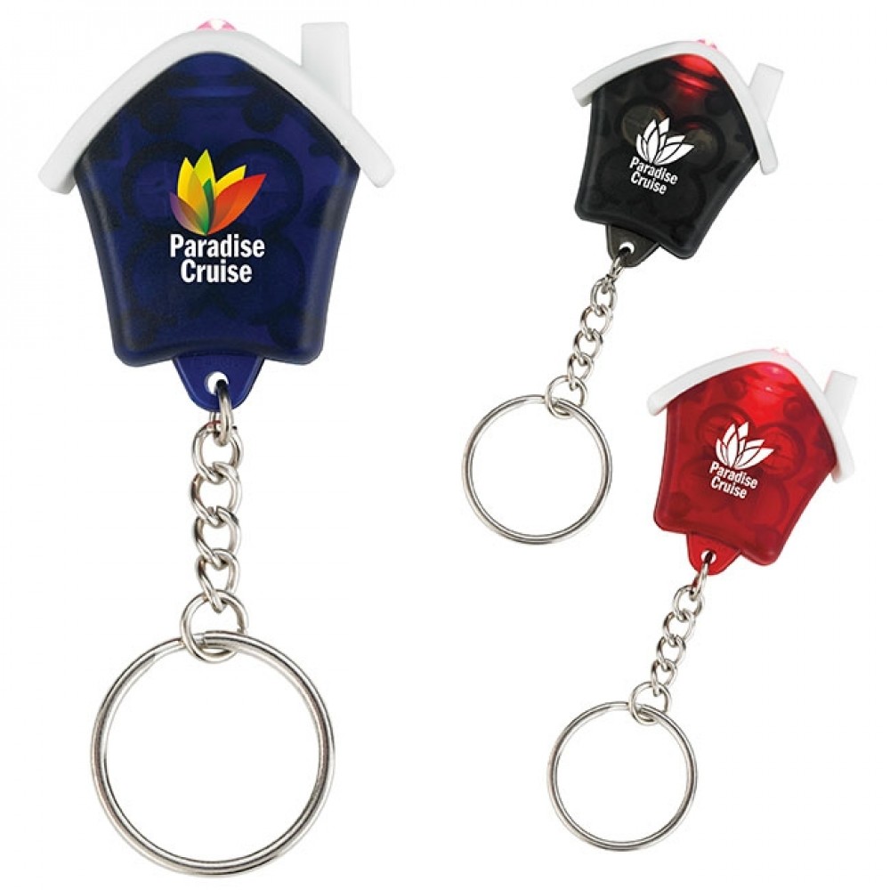 Good Value Mini House Flashlight Keychain Custom Imprinted Good Value Mini House Flashlight Keychain Custom Imprinted