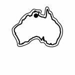 Country Australia Key Tag - Spot Color with Logo