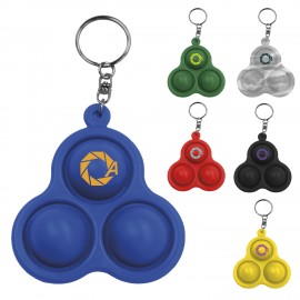 Universal Source Pop 3 Bubbles Keychain with Logo