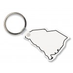 Personalized South Carolina State Shape Key Tag (Spot Color)