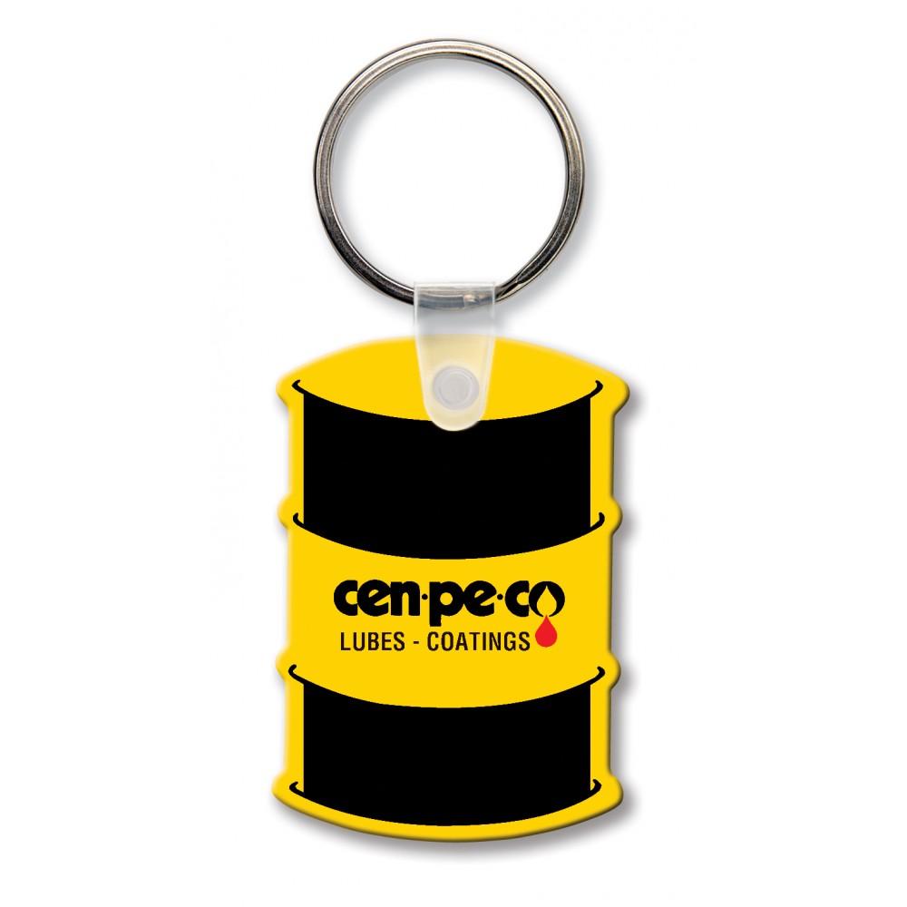 55 Gallon Drum Key Tag (Spot Color) with Logo
