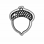 Acorn Key Tag (Spot Color) Custom Imprinted