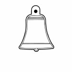 Logo Branded Bell 1 Key Tag (Spot Color)